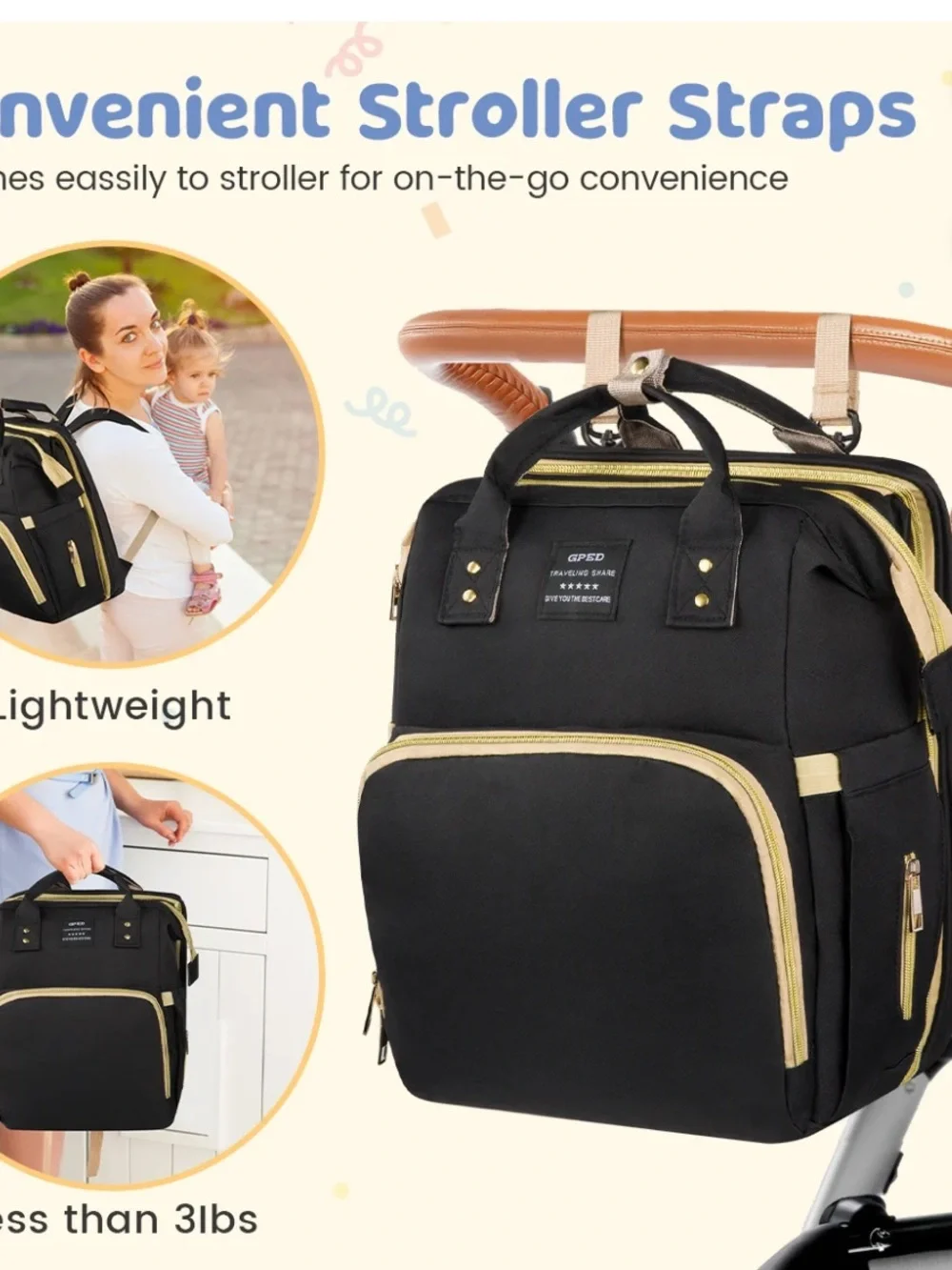 GPED Diaper Bookbag